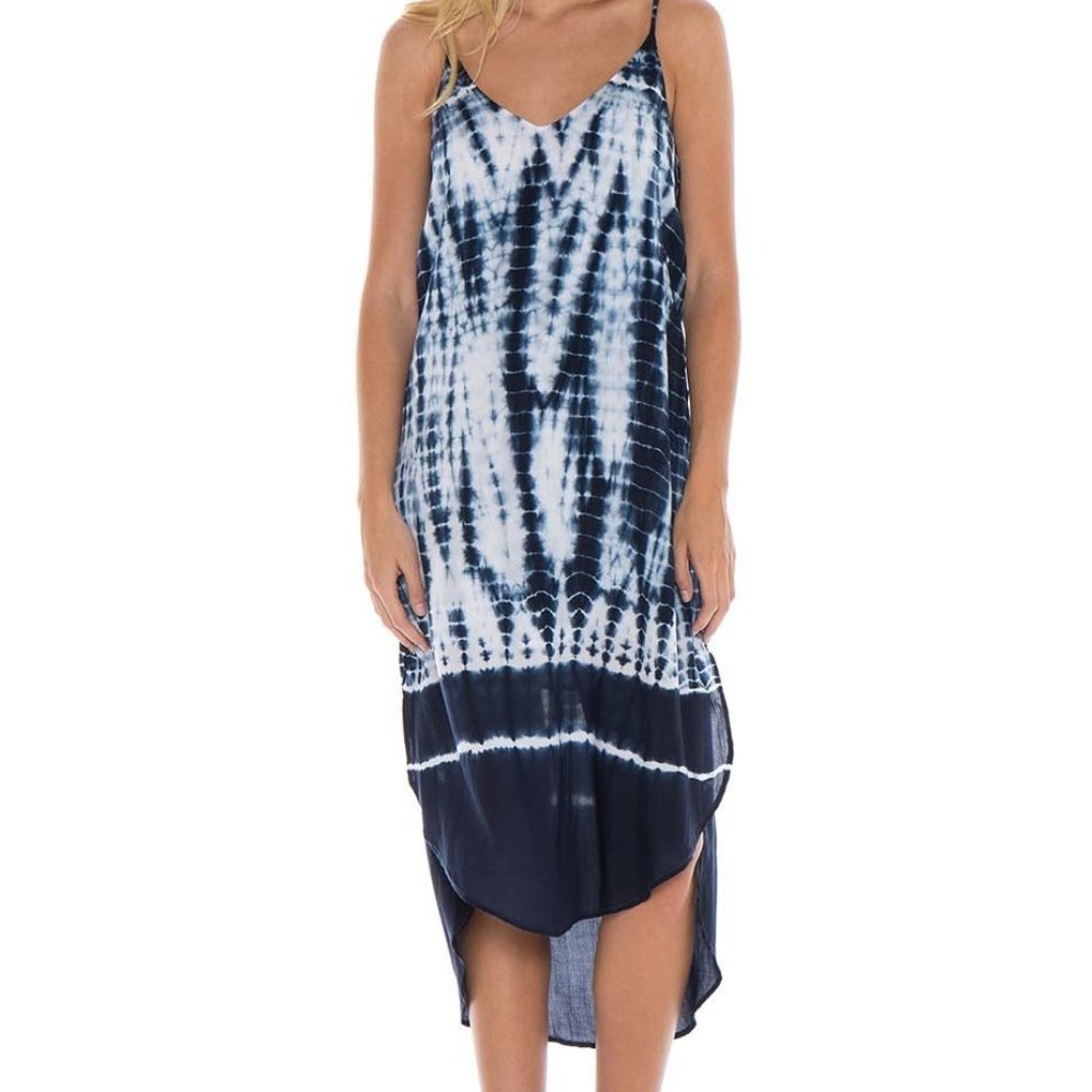 BELLA DAHL Tidal Wave Midi Slip Dress - Small